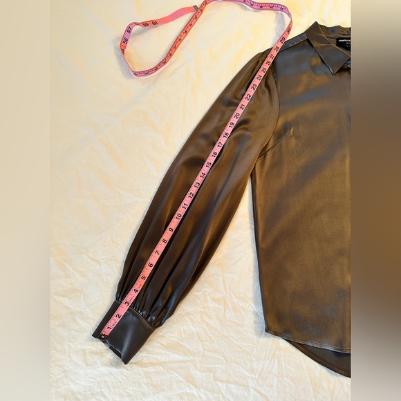 Generation Love Aurelie Silk Blouse in Steel - Size L - Picture 4 of 8